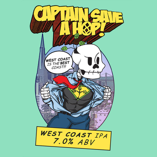 Captain Save a Hop - West Coast IPA 7% ABV - 4 Pack 16 oz CANS